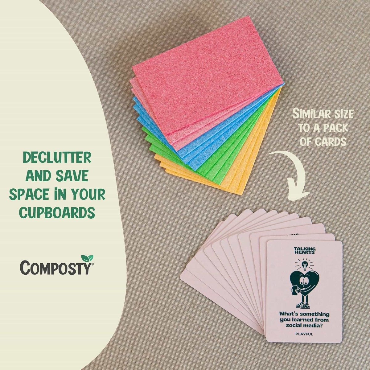 Composty® | Magic 'Pop-Up' Sponges | 12 Multipack - Composty