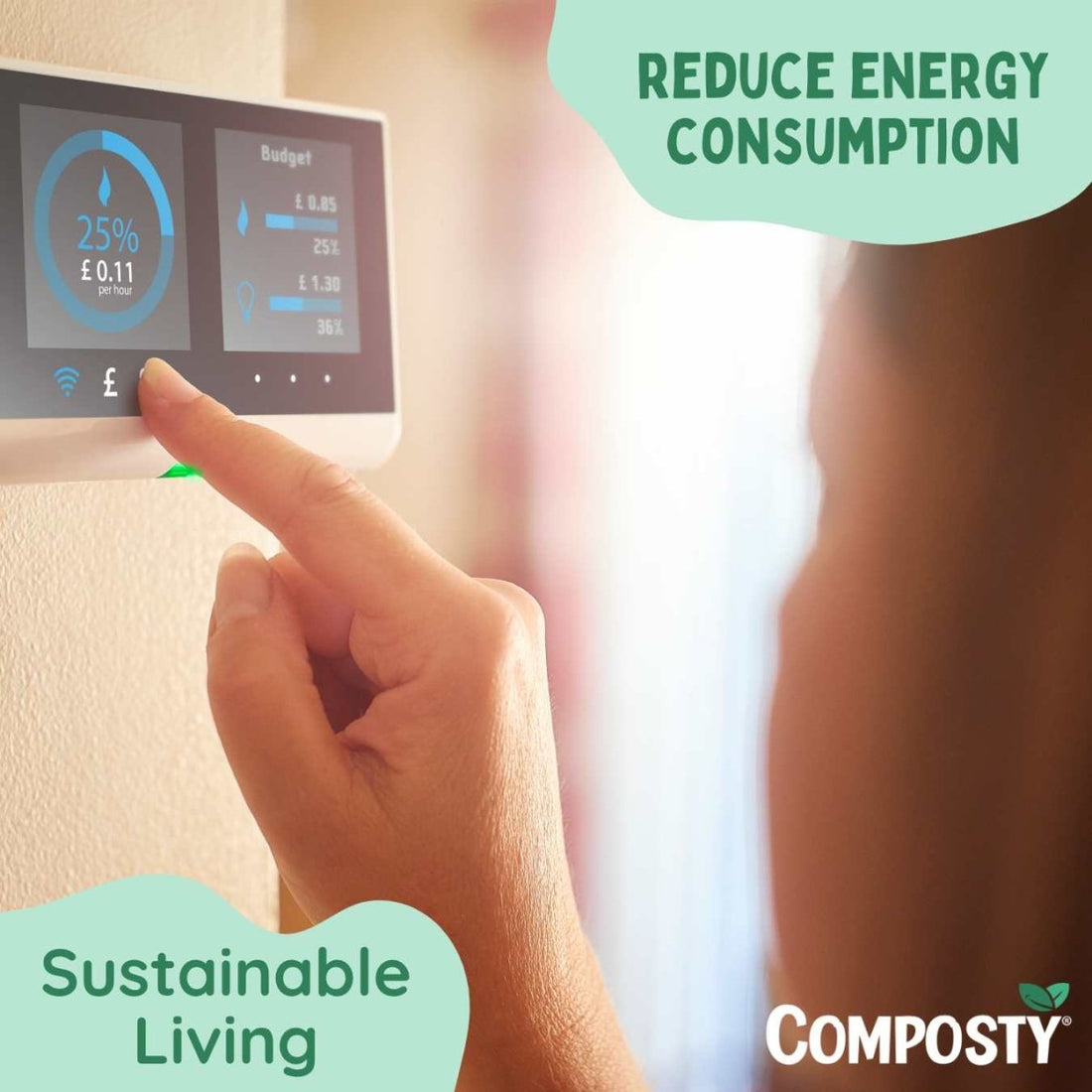 Easy Ways to Reduce Energy Consumption and Save Money: A Sustainable Living Guide for the cost of living crisis. - Composty