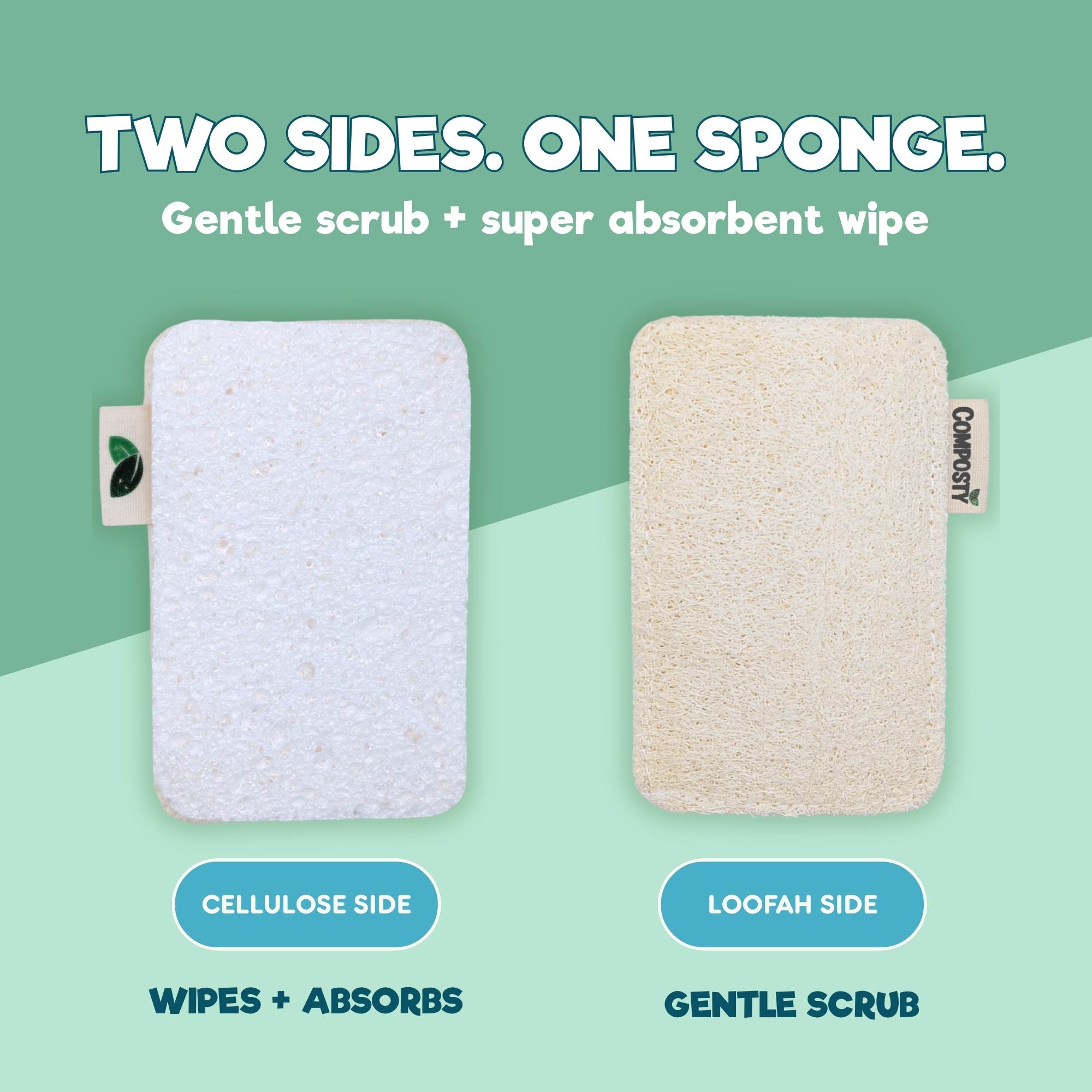 Loofah Scourer Eco Sponges - Thumbnail 3