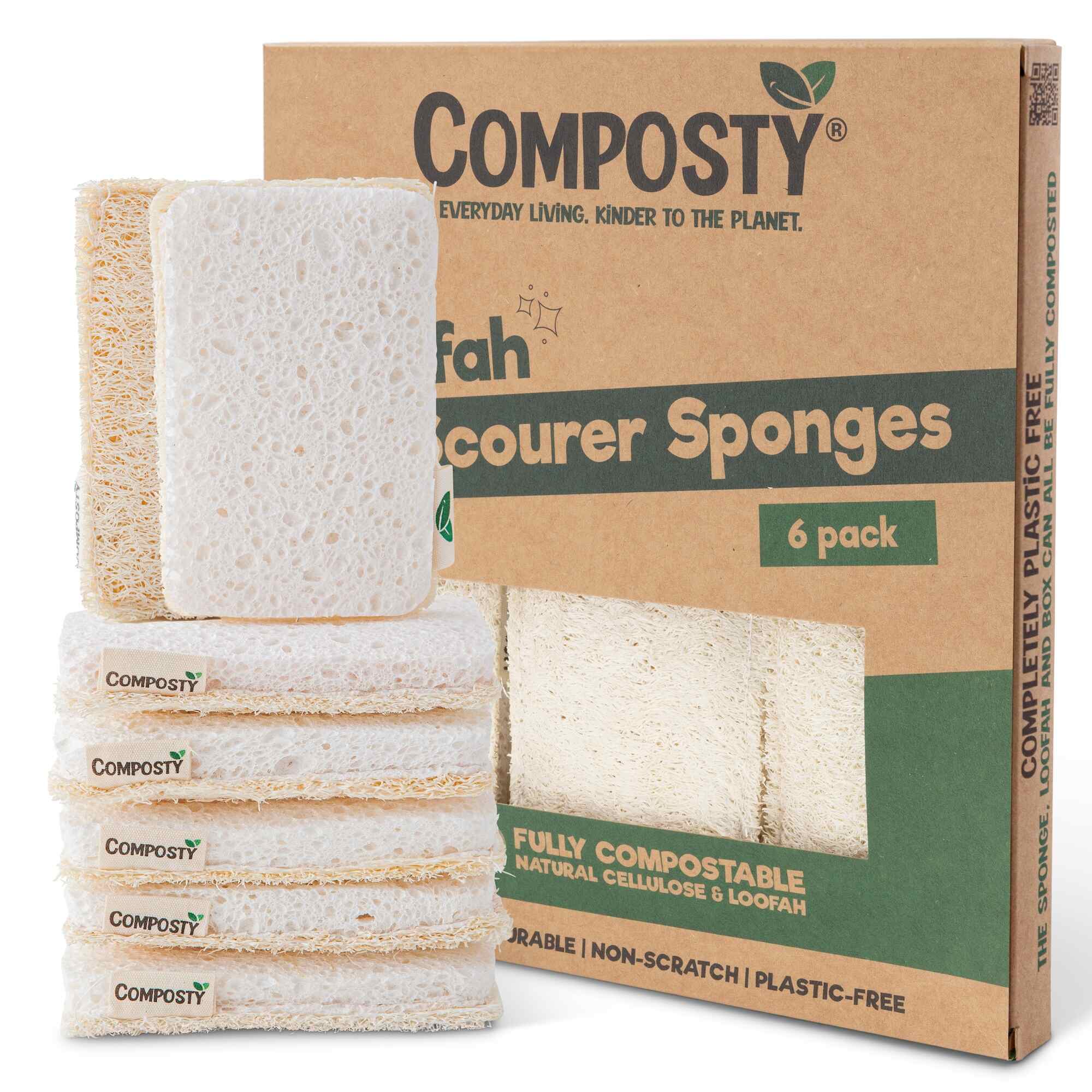 Loofah Scourer Eco Sponges - Thumbnail 2