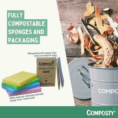 Composty® | JUMBO 'Pop-Up' Sponges | 3 Multipack - Composty