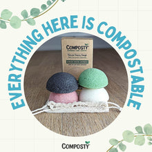 Load image into Gallery viewer, Composty® | Super Soft Konjac Facial Sponges | 4 Pack | Cleansing &amp; Gentle Exfoliating - Composty
