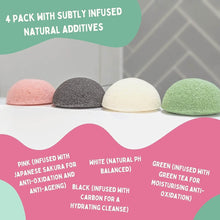 Load image into Gallery viewer, Composty® | Super Soft Konjac Facial Sponges | 4 Pack | Cleansing &amp; Gentle Exfoliating - Composty
